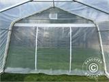 Polytunnel Drivhus, 3,6x7,2x2,68m, PE, 25,92m², Transparent