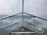 Polytunnel greenhouse, 3.6x8.4x2.68 m, PE, 30.24 m², Transparent