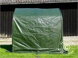 Storage tent PRO 2x2x2 m PE, with ground cover, Green/Grey