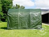 Namiot magazynowy PRO 2x3x2m PE, z Podłogą, Zielony/Szary