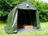 Storage tent PRO 2x3x2 m PE, with ground cover, Green/Grey