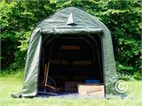 Tenda magazzino PRO 2x3x2m PE, con pavimento, Verde/Grigio