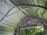 Tente de stockage PRO 2x3x2m PE, avec couverture de sol, Gris