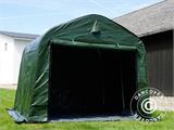 Tenda magazzino PRO 2,4x2,4x2m PE, con pavimento, Verde/Grigio
