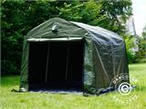 Storage tent PRO 2.4x2.4x2 m PE, with ground cover, Green/Grey