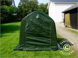 Storage tent PRO 2x2x2 m PE, with ground cover, Green grey