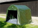 Tenda magazzino PRO 2x2x2m PE, con pavimento, Verde/grigio