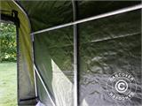 Carpa de almacenamiento PRO 2x2x2m PE, con cubierta de terreno, Verde/gris