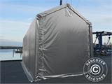 Storage shelter PRO XL 4x10x3.5x4.59 m, PVC, Grey
