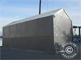 Tenda de armazenagem PRO XL 4x10x3,5x4,59m, PVC, Cinza