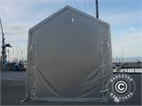 Capannone tenda PRO XL 4x10x3,5x4,59m, PVC, Grigio