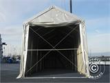 Noliktavas telts PRO XL 4x10x3,5x4,59m, PVC, Pelēks