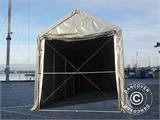 Noliktavas telts PRO XL 4x10x3,5x4,59m, PVC, Pelēks