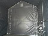Storage shelter PRO XL 4x10x3.5x4.59 m, PVC, Grey