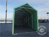 Tente de Stockage PRO XL 4x12x3,5x4,59m, PVC, Vert