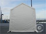 Tente de Stockage PRO XL 4x12x3,5x4,59m, PVC, Blanc