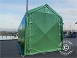 Storage shelter PRO XL 4x10x3.5x4.59 m, PVC, Green