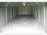 Carpa garaje PRO 3,6x6x2,7m PVC con cubierta para suelo, Gris