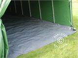 Garagem portátil PRO 3,6x6x2,7m em PVC com cobertura de solo, Verde