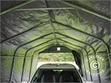 Tenda garage PRO 3,6x7,2x2,68m PE con copertura del terreno, Grigio