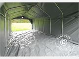 Portable garage PRO 3.6x7.2x2.68 m PVC with ground cover, Grey