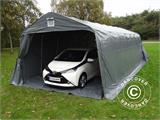 Tenda garage PRO 3,6x8,4x2,7m PVC con copertura del terreno, Grigio
