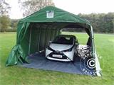 Tente abri garage PRO 3,6x8,4x2,7m PVC avec couvre-sol, Vert