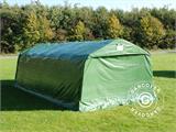 Tenda garage PRO 3,6x8,4x2,7m PVC con copertura del terreno, Verde