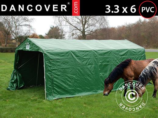Weidezelt 3,3x6x2,4m, PVC, Grün Weidezelt 3,3x6x2,4m, PVC, Grün