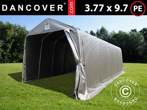 Carpa garaje PRO 3,77x9,7x3,18m PE, Gris