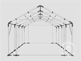 Tente de Stockage PRO 4x8x2,5x3,6m, PVC, Gris