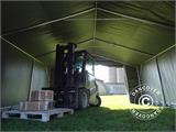 Capannone tenda PRO 5x8x2,5x3,3m, PVC, Grigio