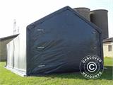 Capannone tenda PRO 4x6x2x3,1m, PVC, Grigio