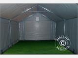 Tente de Stockage PRO 4x6x2x3,1m, PVC, Gris