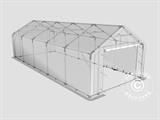 Capannone tenda PRO 4x10x2x3,1m, PVC, Grigio