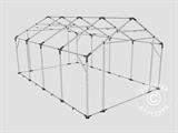 Tente de Stockage PRO 5x8x2x2,9m, PVC, Gris