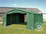 Namiot magazynowy PRO 5x8x2x2,9m, PVC, Zielony