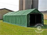 Capannone tenda PRO 5x10x2x2,9m, PVC, Verde