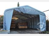 Namiot magazynowy PRO 6x12x3,7m  PVC, Szary