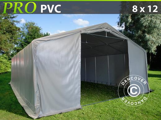 Namiot magazynowy PRO 8x12x4,4m PVC, Szary