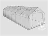 Tenda de armazenagem PRO 4x12x2x3,1m, PVC, Cinza