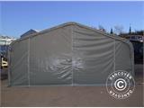 Capannone tenda PRO 6x18x3,7m PVC, Grigio
