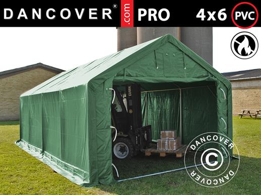Tenda de armazenagem PRO 4x6x2x3,1m, PVC, Verde