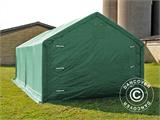 Capannone tenda PRO 4x6x2x3,1m, PVC, Verde