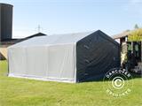 Noliktavas telts PRO 5x6x2x3,39m PVC, Pelēks