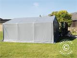 Noliktavas telts PRO 5x6x2x3,39m PVC, Pelēks