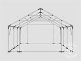 Capannone tenda PRO 5x6x2x3,39m, PVC, Grigio