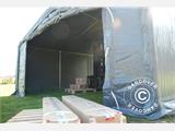 Capannone tenda PRO 5x8x2x3,39m, PVC, Grigio
