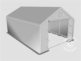 Tenda de armazenagem PRO 5x8x2x3,39m, PVC, Verde