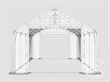 Tenda de armazenagem PRO 5x8x2,5x3,89m, PVC, Cinza